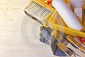 Tools for painting walls and floors