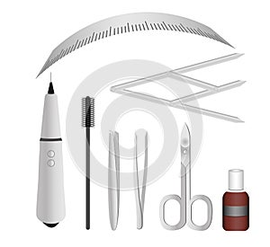 Tools for professional permanent make-up. instrument for tattooing and microblasting