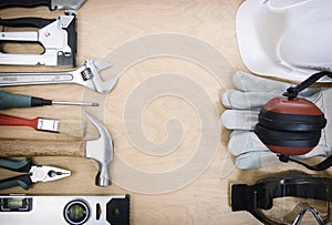 Tools and the protective equipment