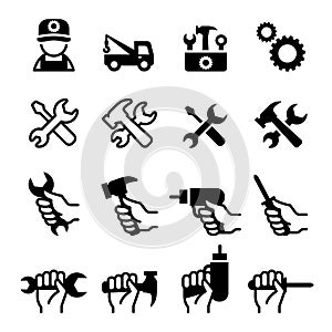 Tools, Repair, Fix, Setup, Maintenance, config icon set