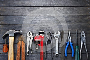Tools Rustic Wood Background Business Construction
