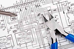 Tools on schematic diagram