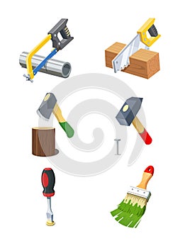 Tools. Set of icon.