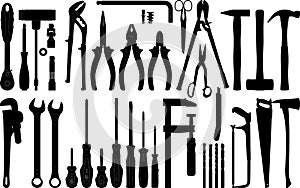 Tools silhouette 1 (+ vector) photo