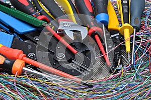 Tools used in electrical installations