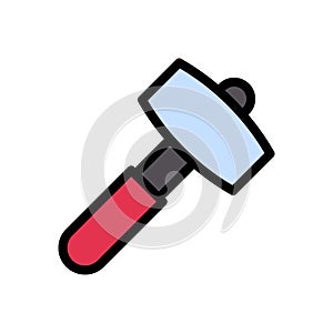 Tools vector flat color icon