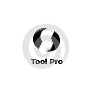 Tools vector logo. instrument logo. Mechanical tool emblem