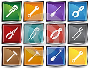 Tools Web Button - Square