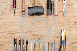 Tools for working with leather goods