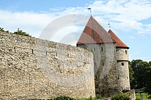 Toompea Castle in the old town of Tallin