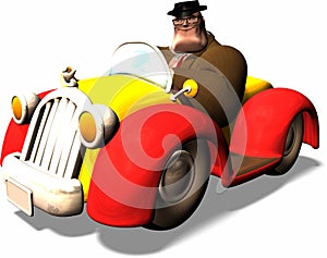 Toon car photo