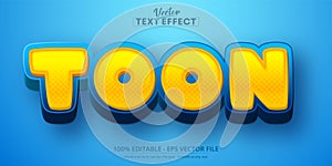 Toon text, 3d editable text effect