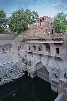 Toorji\'s Step Well, Toorji ki Jhalara, Toorj ki jhalra.Hand carved step well bulit to provide water to the