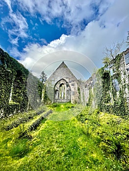 Toormakeady Church ruins Lough Mask County Mayo Republic of Ireland