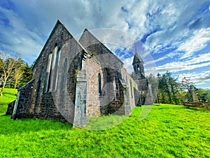 Toormakeady Church ruins Lough Mask County Mayo Republic of Ireland