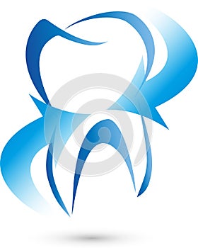 Tooth and arrows, tooth and dentist logo