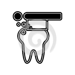 tooth brush icon. Element of Dantist for mobile concept and web apps icon. Glyph, flat icon for website design and development,