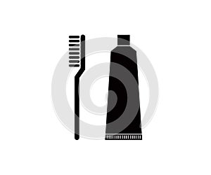 Tooth brush icon vector logo template