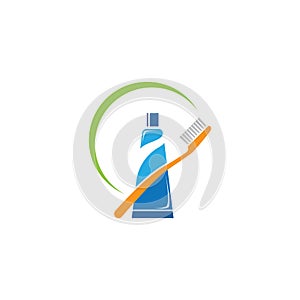 Tooth brush paste logo