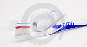 Tooth brush with tooth paste
