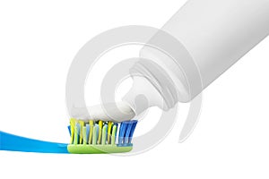 Tooth brush with tooth paste