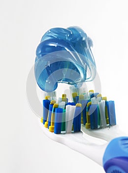 Tooth-brush with tooth-paste