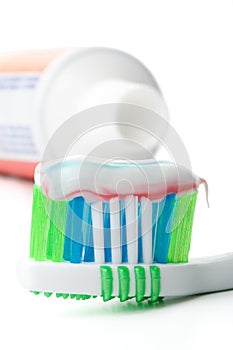 Tooth-brush and tooth-paste