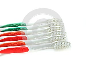 Tooth brushes. Isolated on white background