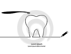 Tooth contour.