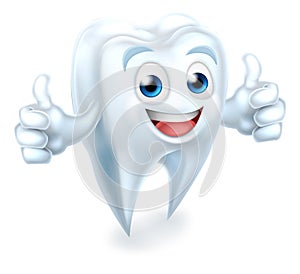 Tooth Dental Mascot Giving Thumbs Up photo