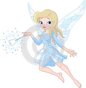 Tooth fairy with magic wand photo