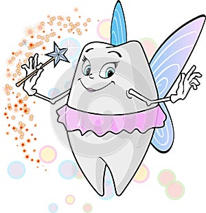 Tooth fairy_with magic wand