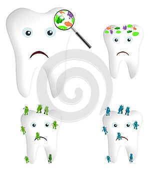Zub bakterie a bakterie 