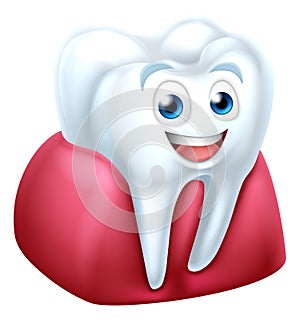 Tooth and Gum Cartoon Character photo