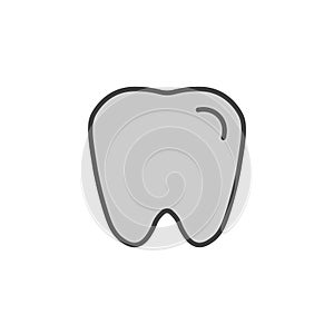 Tooth icon in colored version