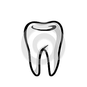 Tooth icon logo vector