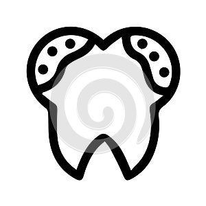 Tooth icon, sign and symbol