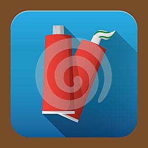 tooth paste. Vector illustration decorative design