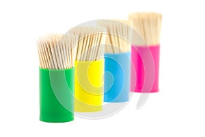 Tooth picks in jar