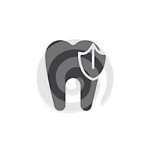 Tooth protection vector icon