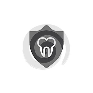Tooth protection vector icon