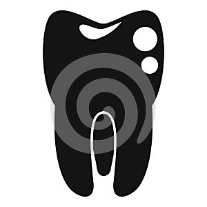 Tooth transplant icon simple vector. Bioprinting anatomy