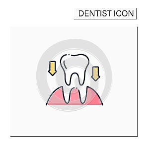 Tooth transplants color icon