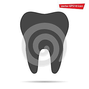 Tooth vector icon iso;ated. Modern flat pictogram, business, marketing, internet concept. Trendy sim