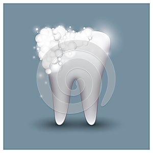 tooth wash. Vector illustration decorative design