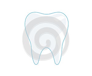 Tooth white and clean logo design