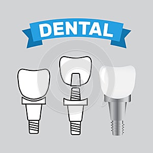 Tooth whitening dentist icon. Dental health care and oral hygiene vector