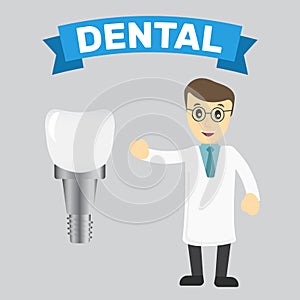 Tooth whitening dentist icon. Dental health care and oral hygiene vector