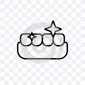 Tooth whitening vector linear icon isolated on transparent background, Tooth whitening transparency concept can be used for web an