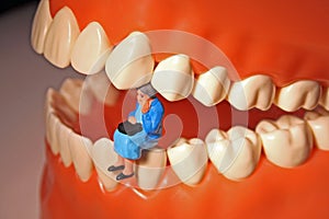 Toothache or tooth pain photo